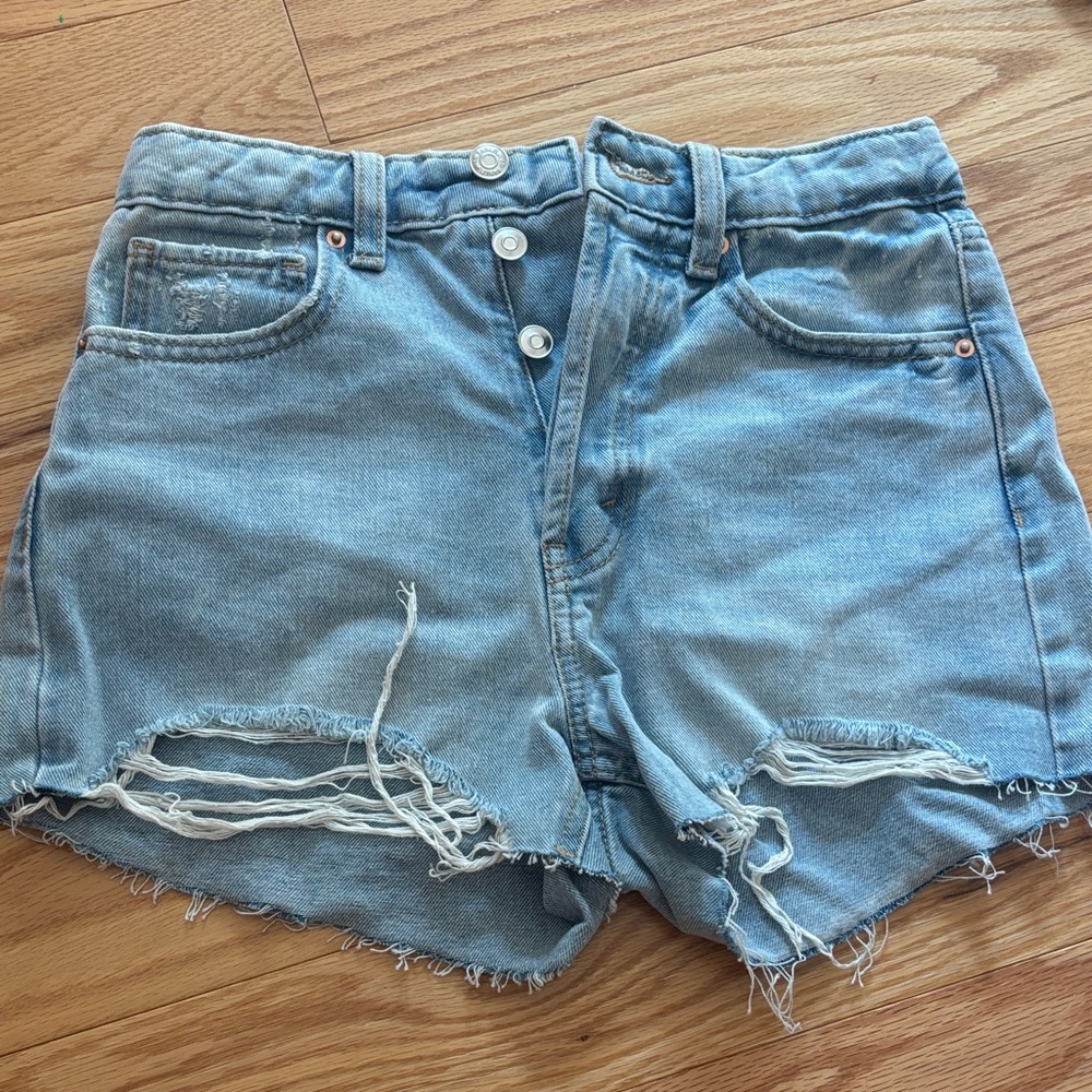 Wild Fable Light Blue Distressed Jean Shorts